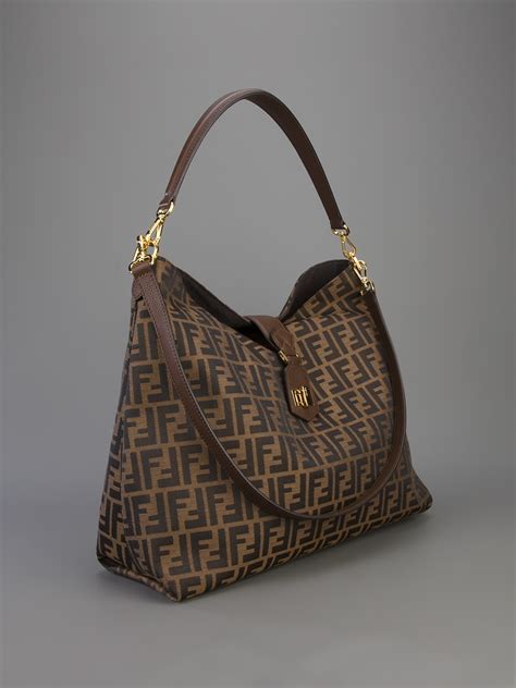 fendi dark brown bag|fendi tote bag brown.